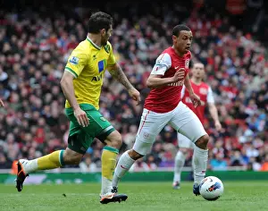 Francis Coquelin (Arsenal) Bradley Johnson (Norwich). Arsenal 3: 3 Norwich City