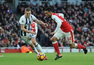 Francis Coquelin (Arsenal) Darren Fletcher (WBA). Arsenal 1:0 West Bromwich Albion Francis Coquelin (Arsenal) Darren Fletcher (WBA). Arsenal 1:0 West Bromwich Albion