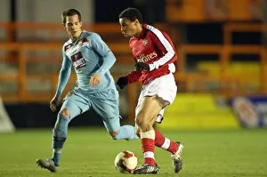 Images Dated 9th March 2009: Francis Coquelin (Arsenal) Oliver Lee (West Ham)