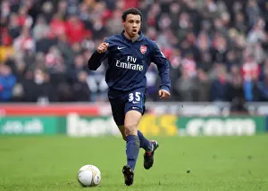 Francis Coquelin (Arsenal). Stoke City 3: 1 Arsenal. FA Cup 4th Round. The Britannia Stadium