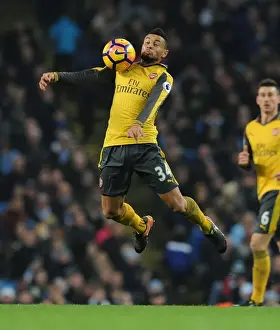 Manchester City V Arsenal 2016-17 Prints: Francis Coquelin: Arsenal's Midfield Battle at Manchester City, 2016-17