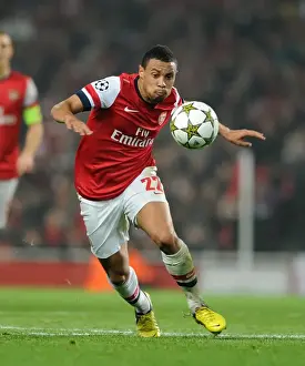 Arsenal V Schalke 04 2012-13 Prints: Francis Coquelin: Arsenal's Midfield Maestro in Action Against Schalke 04, 2012-13