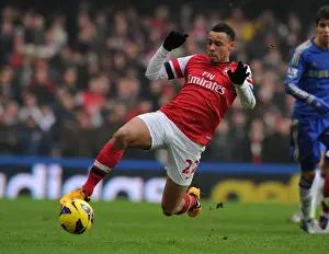 Chelsea V Arsenal 2012-13 Prints: Francis Coquelin: Battle at Stamford Bridge - Chelsea vs Arsenal, Premier League 2012-13