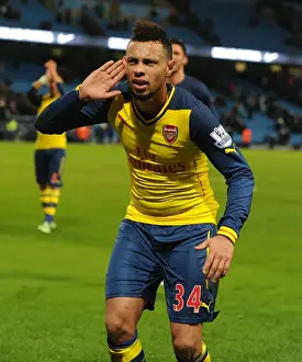 Manchester City V Arsenal 2014-15 Prints: Francis Coquelin's Celebration: Arsenal's Victory over Manchester City in the 2014-15 Premier League