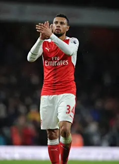 Arsenal V Crystal Palace 2016-17 Prints: Francis Coquelin's Emotional Outburst: Arsenal's Victory Against Crystal Palace (Premier League 2016-17)