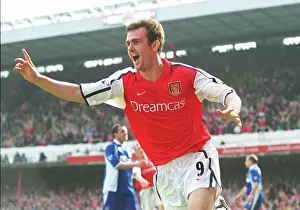 Arsenal V Everton Prints: Francis Jeffers Game-Winning Goal: Arsenal 4-3 Everton