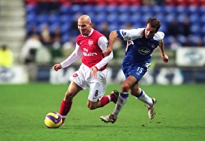 Wigan Athletic v Arsenal 2006-07 Gallery: Freddie Ljungberg (Arsenal) David Wright (Wigan)