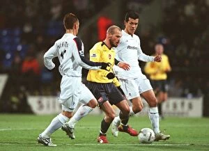 Bolton v Arsenal - FA Cup 2005-06 Collection: Freddie Ljungberg (Arsenal) Hidetoshi Nakata and Jared Borgetti (Bolton)