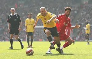 Liverpool V Arsenal 2006-7 Prints: Freddie Ljungberg (Arsenal) Jermaine Pennant (Liverpool)