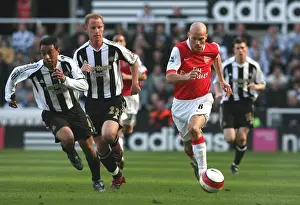 Freddie Ljungberg (Arsenal) Noberto Solano and Nicky Butt (Newcastle United)
