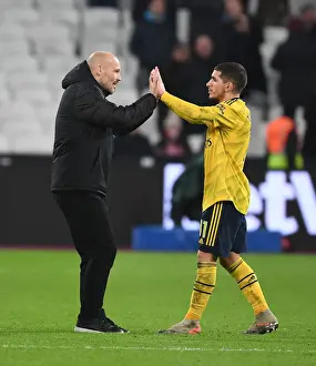 Freddie Ljungberg Congratulates Lucas Torreira: Arsenal's Victory at West Ham United (2019-20)