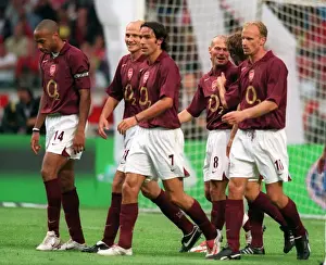 Ljungberg Freddie Prints: Freddie Ljungberg's Double: Arsenal Celebrates 2-1 Victory Over Porto at Amsterdam Tournament