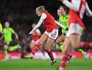 Arsenal Women V Manchester United Women 2022-23 Prints: Frida Maanum Scores First Goal for Arsenal Women in FA WSL Match Against Manchester United