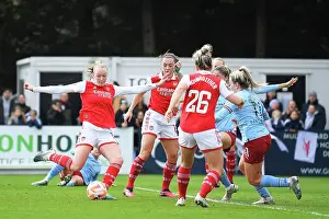 Arsenal Women V Manchester City Women 2022-23 Prints: Frida Maanum Scores the Opener: Arsenal Women Take the Lead Against Manchester City Women in FA WSL Clash