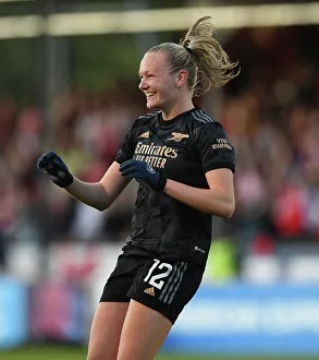 Brighton And Hove Albion Women V Arsenal Women 2022-23 Prints: Frida Maanum's Dramatic Hat-Trick: Arsenal Women Secure Victory Over Brighton & Hove Albion