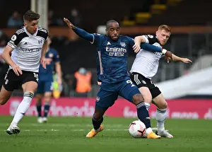Fulham V Arsenal 2020-21 Prints: Fulham vs. Arsenal: Lacazette Faces Off Against Cairney and Reed in Premier League Clash