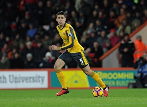 AFC Bournemouth V Arsenal 2016-17 Prints: Gabriel in Action: Arsenal vs. AFC Bournemouth, Premier League 2016-17
