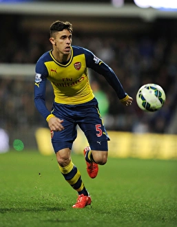 Queens Park Rangers V Arsenal 2014-15 Prints: Gabriel in Action: Arsenal vs. Queens Park Rangers, Premier League 2014-15