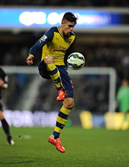 Queens Park Rangers V Arsenal 2014-15 Prints: Gabriel in Action: Arsenal vs. Queens Park Rangers, Premier League 2014-15