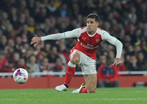 Arsenal V Reading EFL Cup 2016-17 Prints: Gabriel in Action: Arsenal vs. Reading, EFL Cup 2016-17