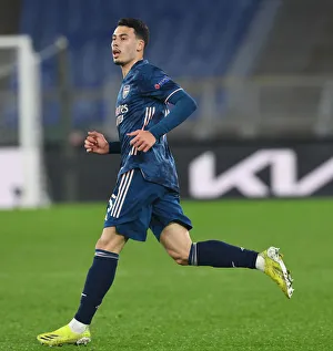 Gabriel in Action: Arsenal vs. SL Benfica, UEFA Europa League (Rome, 2021)
