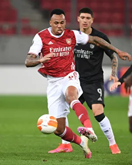 Arsenal V SL Benfica 2020-21 Prints: Gabriel in Action: Arsenal vs. SL Benfica, Europa League 2021, Piraeus