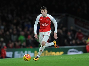 Arsenal V Southampton 2015-16 Prints: Gabriel in Action: Arsenal vs. Southampton, Premier League 2015-16