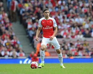 Arsenal V Stoke City 2015-16 Prints: Gabriel in Action: Arsenal vs Stoke City, Premier League 2015-16