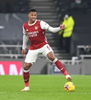 Tottenham Hotspur V Arsenal 2020-21 Prints: Gabriel in Action: Arsenal vs. Tottenham Hotspur (2020-21 Premier League)