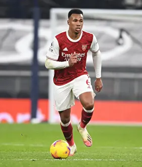 Tottenham Hotspur V Arsenal 2020-21 Prints: Gabriel in Action: Arsenal vs. Tottenham Hotspur (2020-21 Premier League)