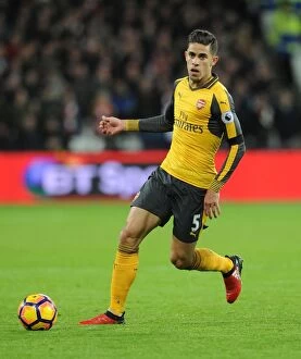 Images Dated 3rd December 2016: Gabriel in Action: Arsenal vs. West Ham United (2016-17)
