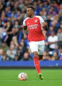 Everton V Arsenal 2023-24 Prints: Gabriel Charges Forward: Everton vs. Arsenal, Premier League 2023-24