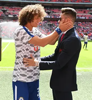 Arsenal V Chelsea - FA Community Shield 2017-18 Prints: Gabriel and David Luiz: A Pre-Season Rivalry - Arsenal vs