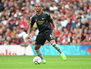 Manchester United V Arsenal 2022-23 Prints: Gabriel Faces Manchester United: Arsenal vs. Manchester United, Premier League 2022-23