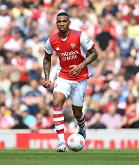 Arsenal V Leeds United 2021_22 Prints: Gabriel Faces Off Against Leeds United in Premier League Showdown (Arsenal vs Leeds)