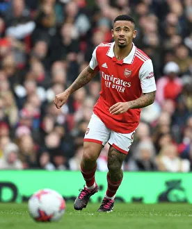 Arsenal V Crystal Palace 2022-23 Prints: Gabriel Jesus in Action: Arsenal vs. Crystal Palace (2022-23)