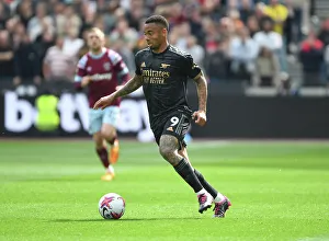 Gabriel Jesus in Action: Arsenal vs. West Ham United, Premier League 2022-23