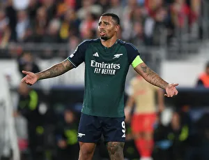 Gabriel Jesus in Action: Arsenal vs. RC Lens, UEFA Champions League 2023/24