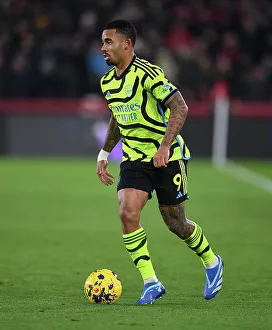 Gabriel Jesus in Action: Arsenal vs. Brentford, Premier League 2023-24