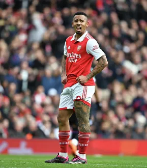 Arsenal V Crystal Palace 2022-23 Prints: Gabriel Jesus in Action: Arsenal vs Crystal Palace, Premier League 2022-23