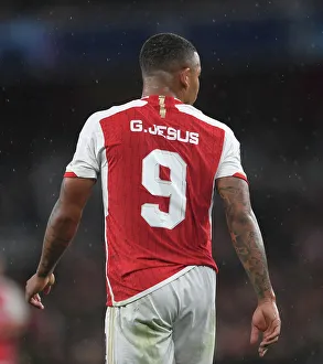 Gabriel Jesus in Action: Arsenal vs PSV Eindhoven, UEFA Champions League 2023/24
