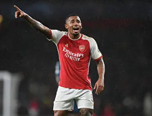 Gabriel Jesus in Action: Arsenal vs PSV Eindhoven, UEFA Champions League 2023/24