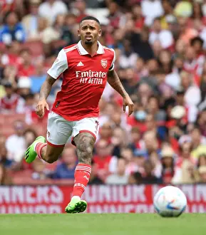 Gabriel Jesus in Action: Arsenal vs Sevilla - Emirates Cup 2022