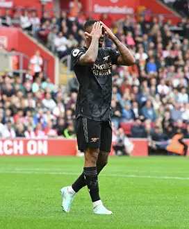 Gabriel Jesus in Action: Arsenal's Thrilling Showdown against Southampton, Premier League 2022-23