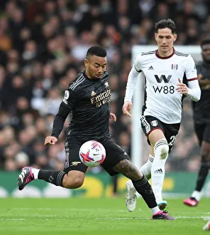 Gabriel Jesus in Action: Fulham vs. Arsenal, Premier League 2022-23