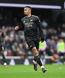 Gabriel Jesus in Action: Fulham vs. Arsenal, Premier League 2022-23