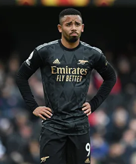 Gabriel Jesus in Action: Fulham vs. Arsenal, Premier League 2022-23