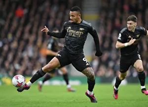 Gabriel Jesus in Action: Fulham vs Arsenal, Premier League 2022-23