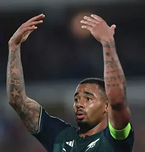 Gabriel Jesus in Action: Thrilling Arsenal's UEFA Champions League Battle against RC Lens, 2023/24