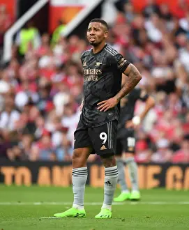 Manchester United V Arsenal 2022-23 Prints: Gabriel Jesus: Arsenal Star Shines at Old Trafford in 2022-23 Premier League Clash vs